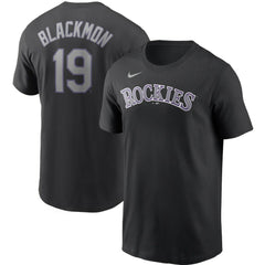 Charlie Blackmon Colorado Rockies Name & Number T-Shirt Black | Nike