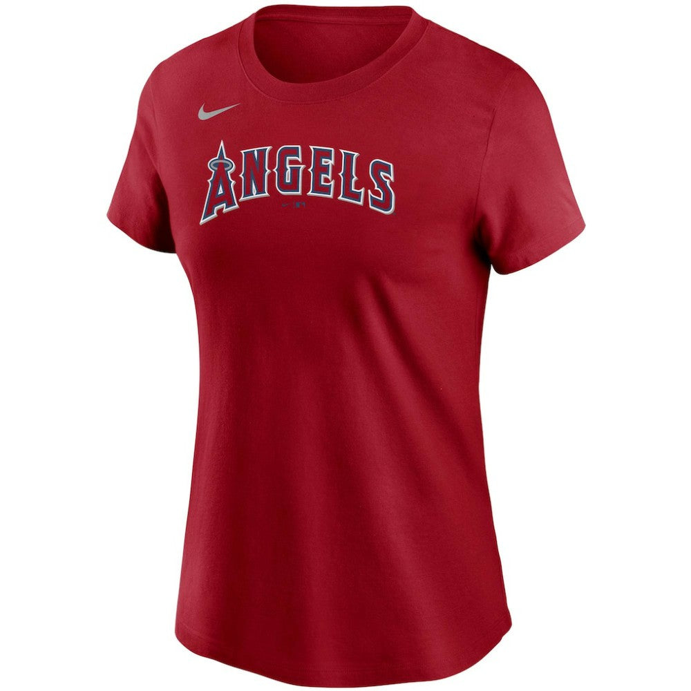 Mike Trout Los Angeles Angels Women's Name & Number T-Shirt Red | Nike