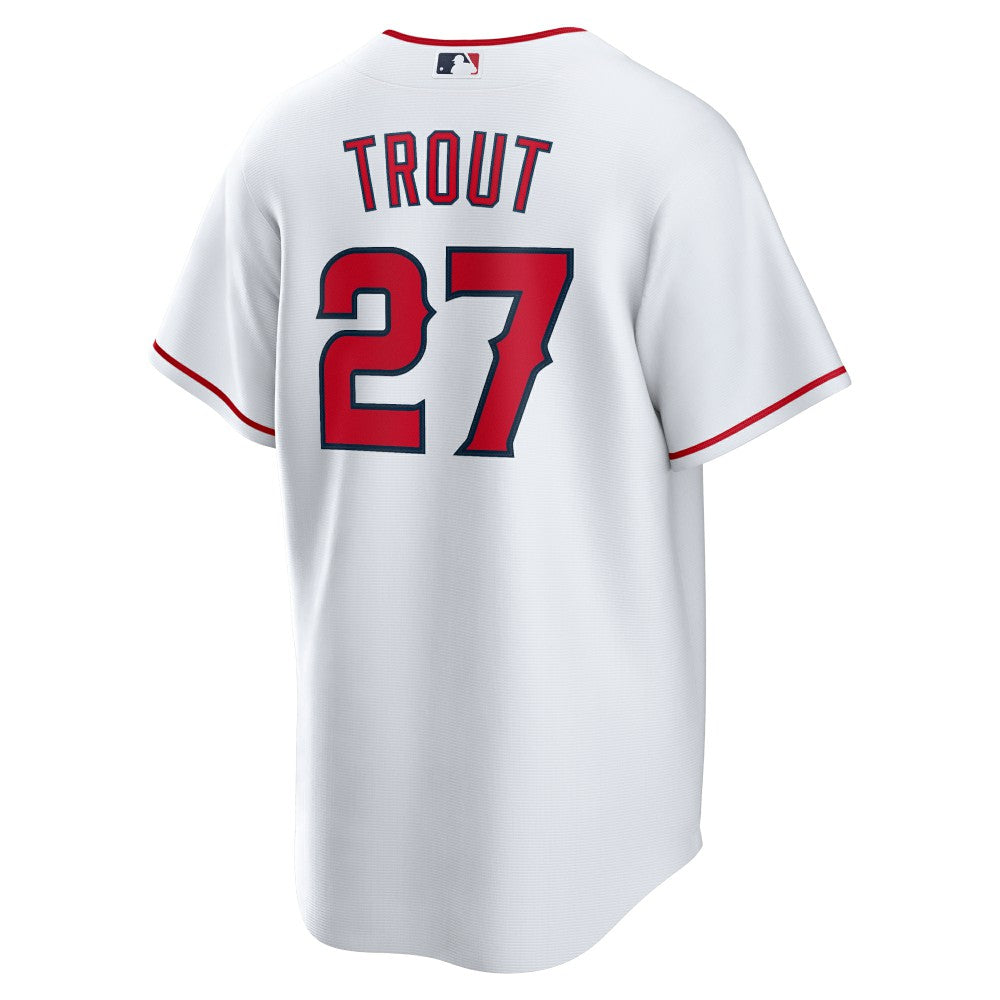 Mike Trout Los Angeles Angels Home Replica Player Name Jersey White | Nike