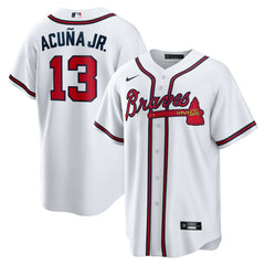 Ronald Acuna Jr. Atlanta Braves Home Replica Player Name Jersey White | Nike