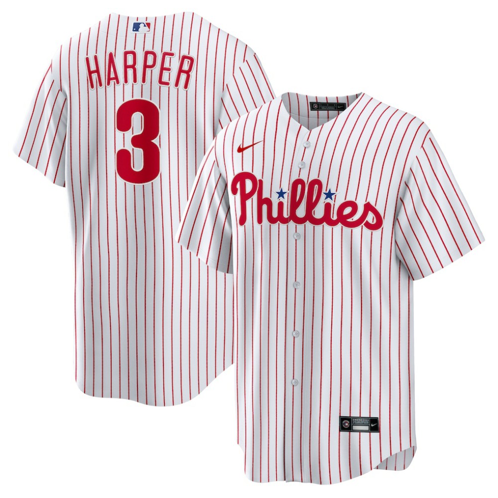 Bryce Harper Philadelphia Phillies Home Replica Player Name Jersey White | Nike