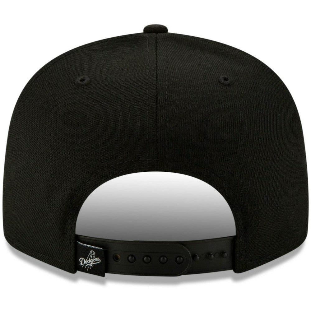Los Angeles Dodgers Monochrome Logo Elements 9FIFTY Adjustable Snapback Hat Black | New Era