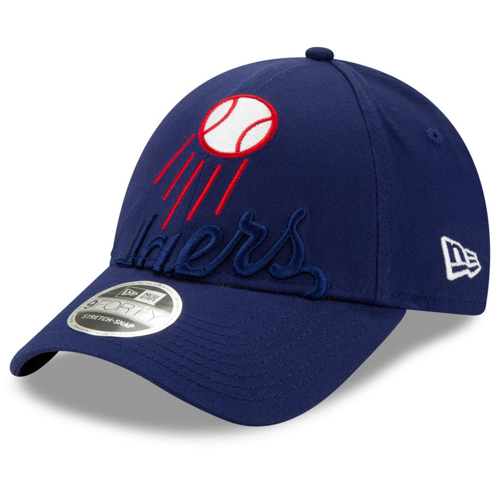 Los Angeles Dodgers Logo Elements Stretch Snapback 9FORTY Adjustable Hat Royal | New Era