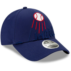 Los Angeles Dodgers Logo Elements Stretch Snapback 9FORTY Adjustable Hat Royal | New Era