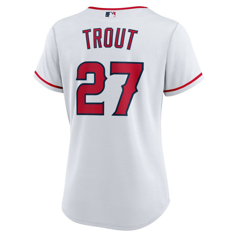 Mike Trout Los Angeles Angels Women's Home Replica Player Jersey White | Nike