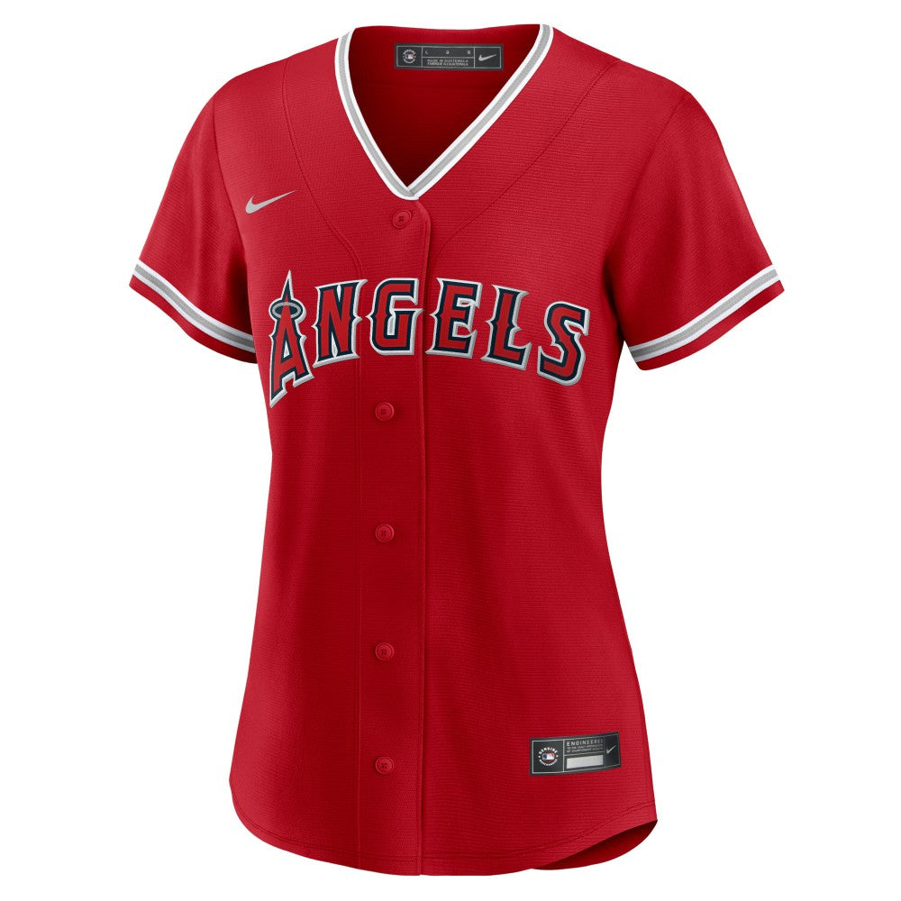 Mike Trout Los Angeles Angels Women's Alternate Replica Player Jersey Red | Nike