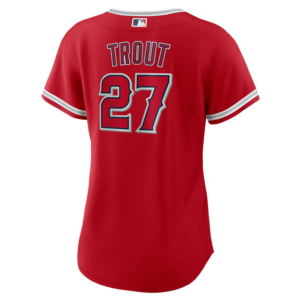Mike Trout Los Angeles Angels Women's Alternate Replica Player Jersey Red | Nike