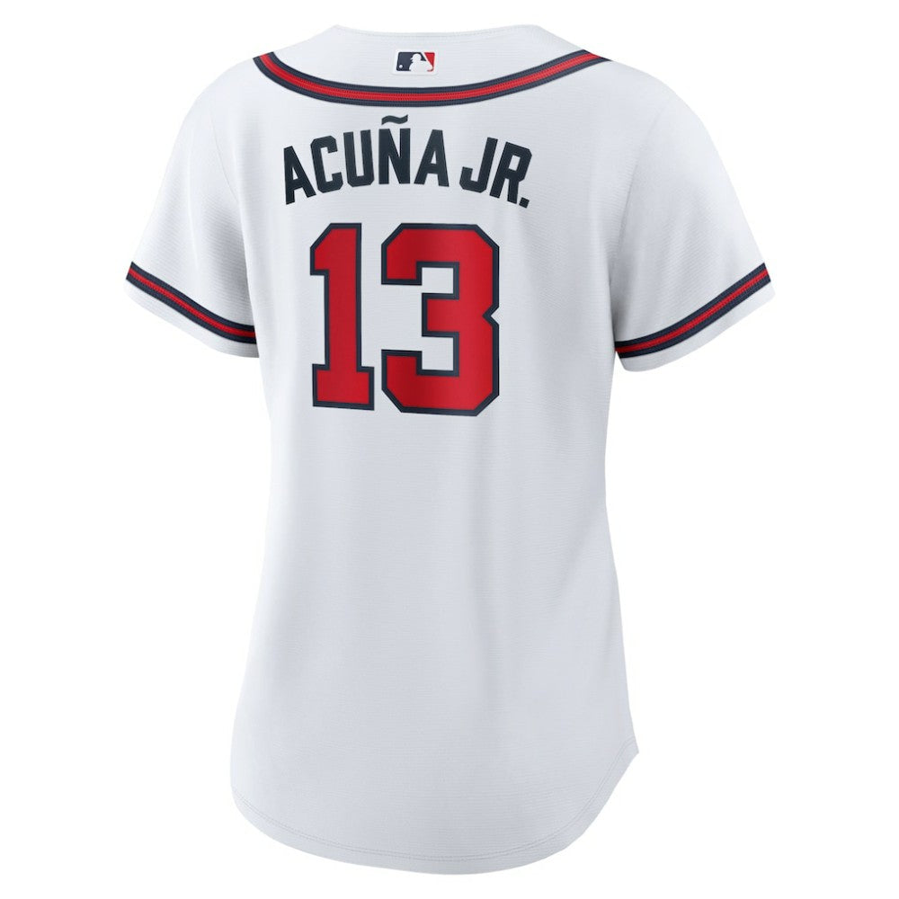 Ronald Acuna Jr. Atlanta Braves Women's Home Replica Player Jersey White | Nike