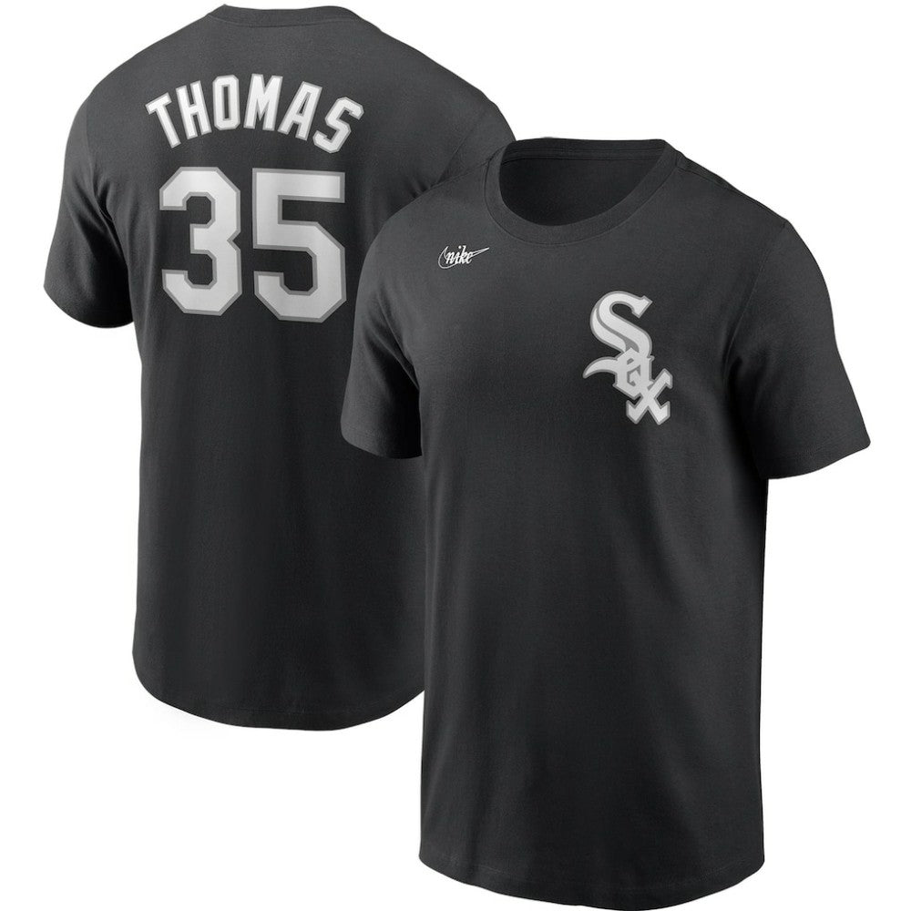 Frank Thomas Chicago White Sox Cooperstown Collection Name & Number T-Shirt Black | Nike