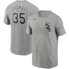 Frank Thomas Chicago White Sox Cooperstown Collection Name & Number T-Shirt Heathered Gray | Nike