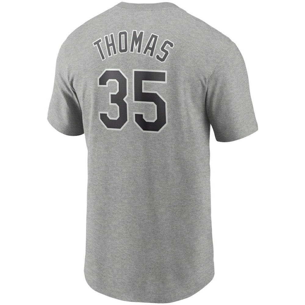 Frank Thomas Chicago White Sox Cooperstown Collection Name & Number T-Shirt Heathered Gray | Nike