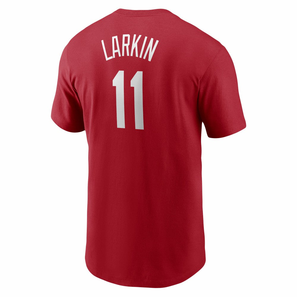 Barry Larkin Cincinnati Reds Cooperstown Collection Name & Number T-Shirt Red | Nike