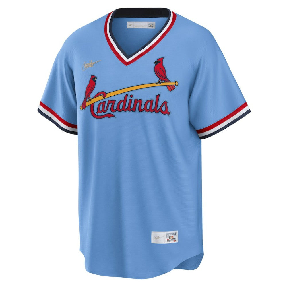 Ozzie Smith St. Louis Cardinals Road Cooperstown Collection Player Jersey Light Blue | Nike