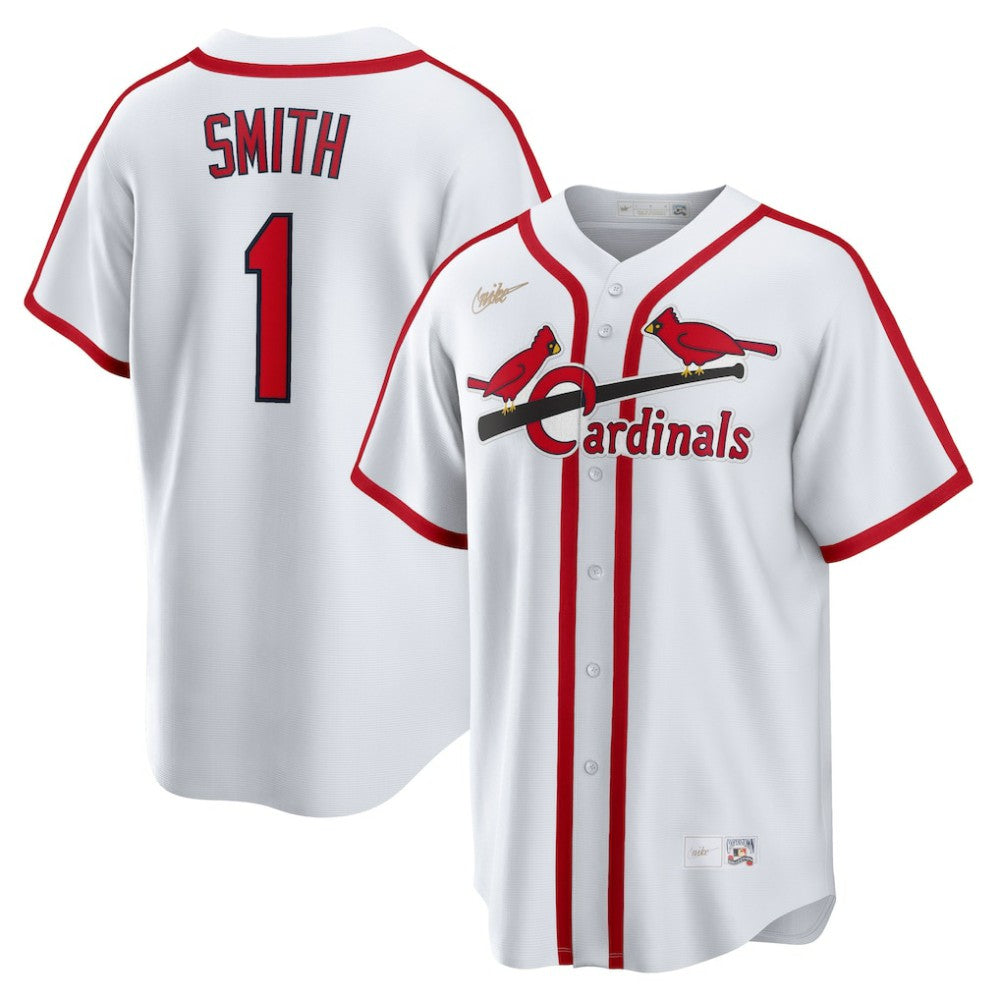 Ozzie Smith St. Louis Cardinals Home Cooperstown Collection Player Jersey White | Nike