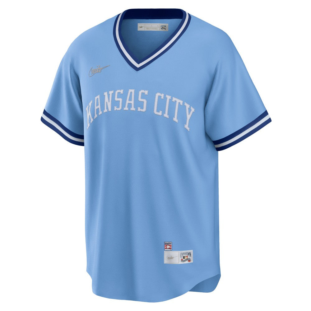 George Brett Kansas City Royals Road Cooperstown Collection Player Jersey Light Blue | Nike