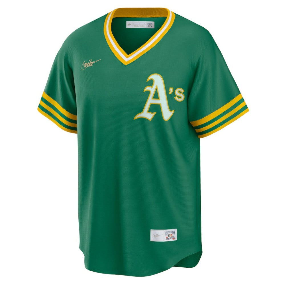Athletics Road Cooperstown Collection Team Jersey - Kelly Green