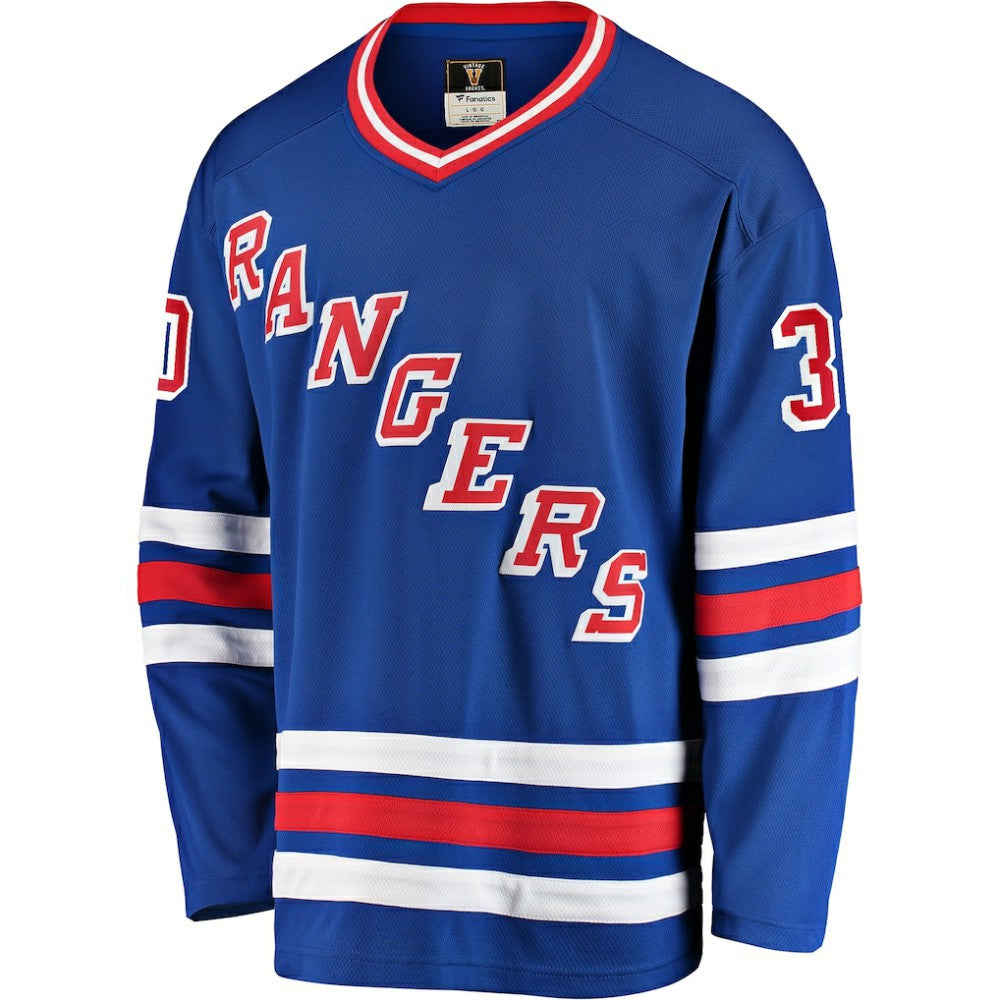 Glenn Healy New York Rangers Fanatics Premier Breakaway Retired Player Jersey Blue