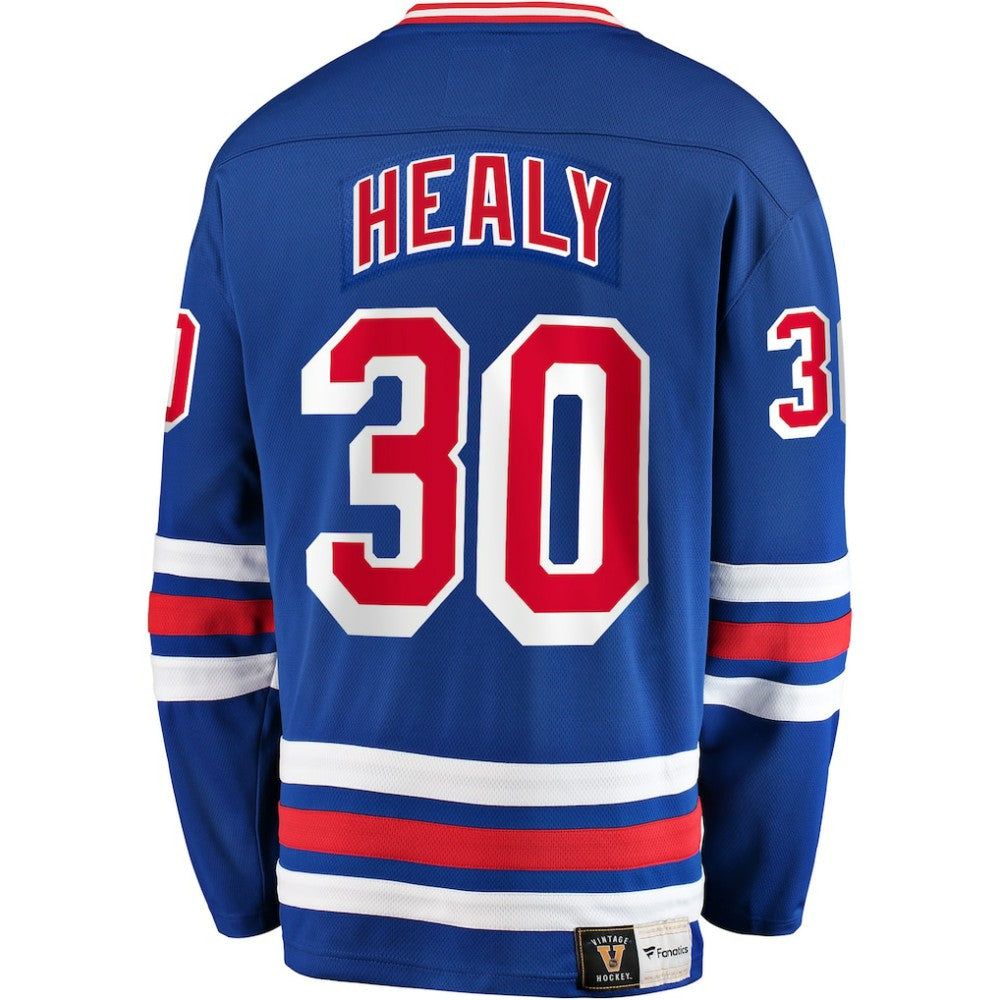 Glenn Healy New York Rangers Fanatics Premier Breakaway Retired Player Jersey Blue