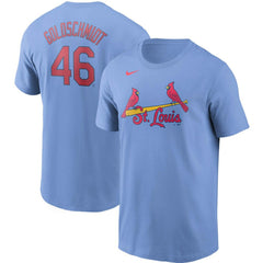 Paul Goldschmidt St. Louis Cardinals Name & Number T-Shirt Light Blue | Nike