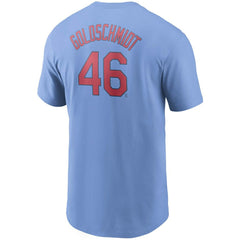Paul Goldschmidt St. Louis Cardinals Name & Number T-Shirt Light Blue | Nike