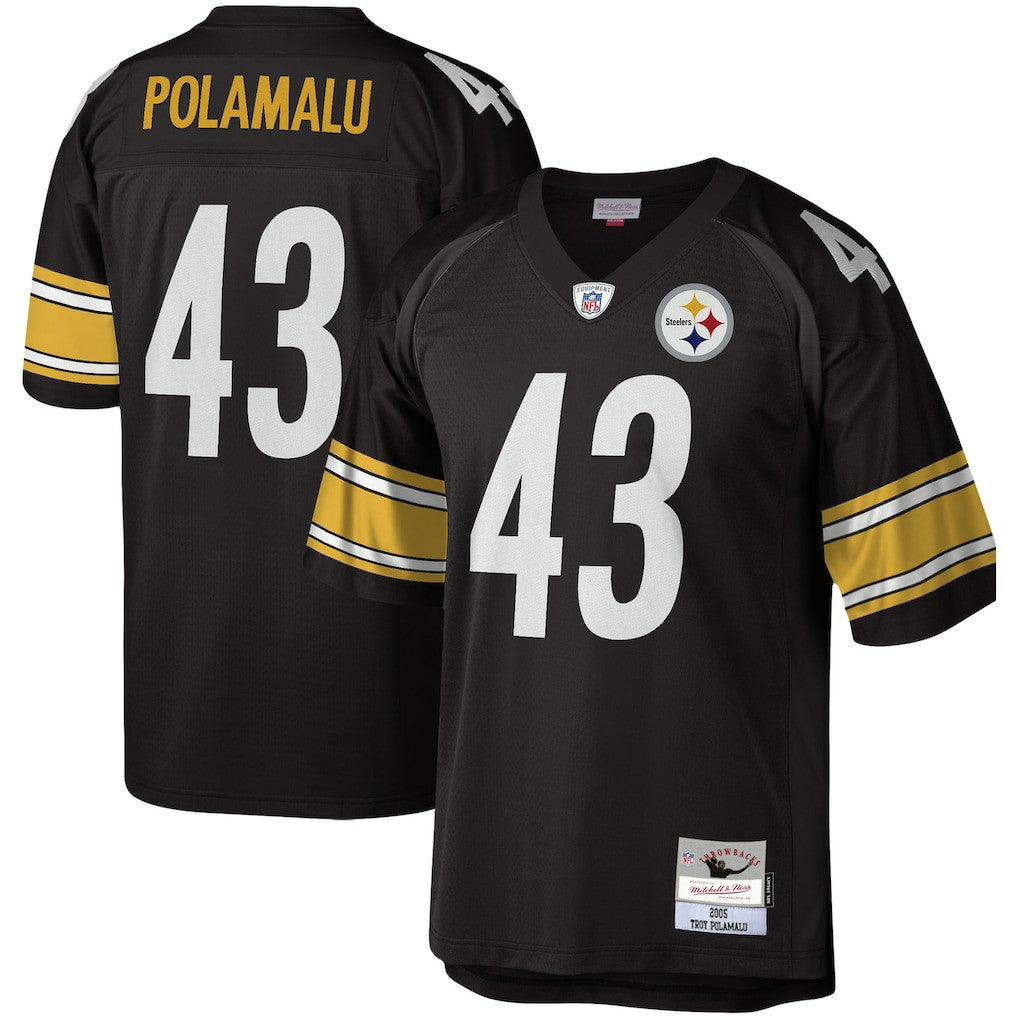 Troy Polamalu Pittsburgh Steelers Legacy Replica Jersey - Black cheap