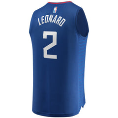 Kawhi Leonard LA Clippers Fast Break Replica Jersey Blue - Icon Edition