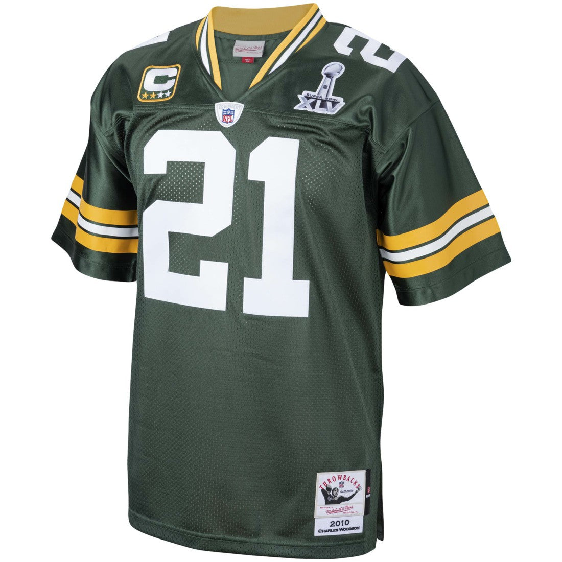 Charles Woodson Green Bay Packers 2010 Authentic Throwback Retired Player Jersey - Green cheap