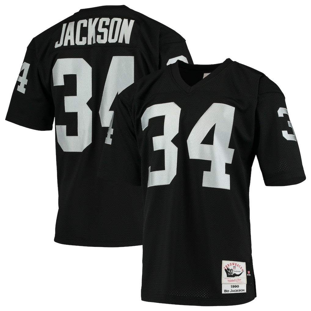 Bo Jackson Las Vegas Raiders 1990 Authentic Throwback Retired Player Jersey - Black sale