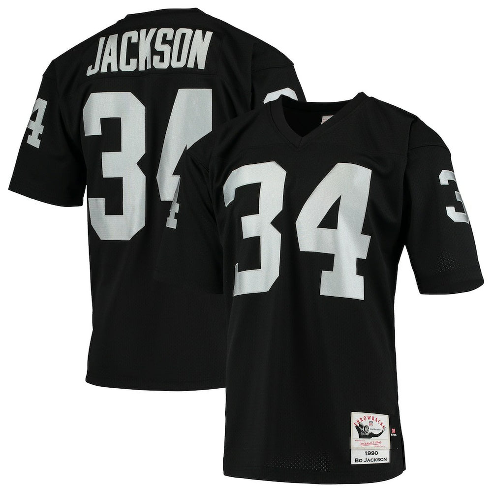 Bo Jackson Las Vegas Raiders 1990 Authentic Throwback Retired Player Jersey - Black sale