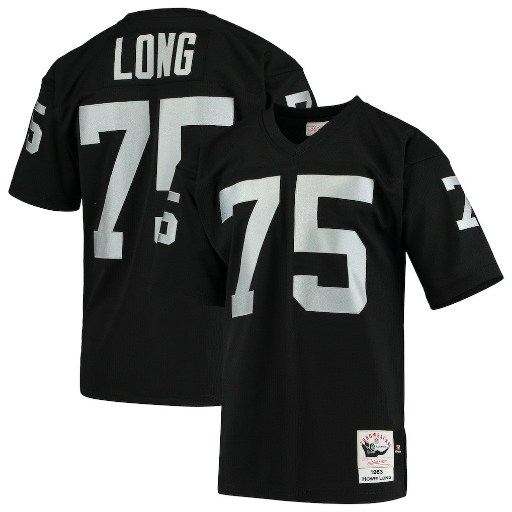 Howie Long Las Vegas Raiders 1983 Authentic Throwback Retired Player Jersey - Black sale