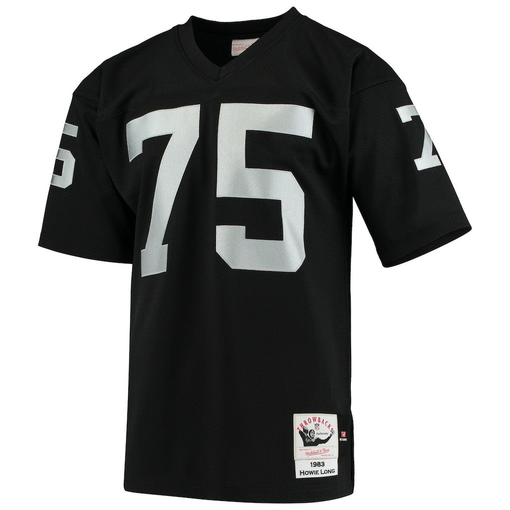 Howie Long Las Vegas Raiders 1983 Authentic Throwback Retired Player Jersey - Black sale