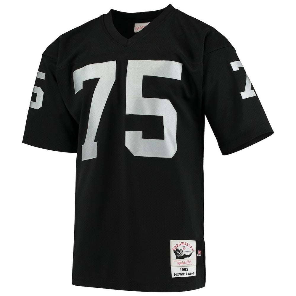 Howie Long Las Vegas Raiders 1983 Authentic Throwback Retired Player Jersey - Black sale