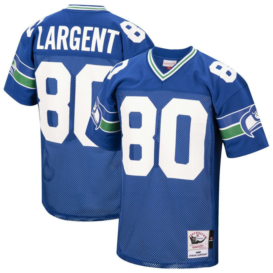 Steve Largent Seattle Seahawks 1985 Authentic Throwback Retired Player Jersey - Royal discount