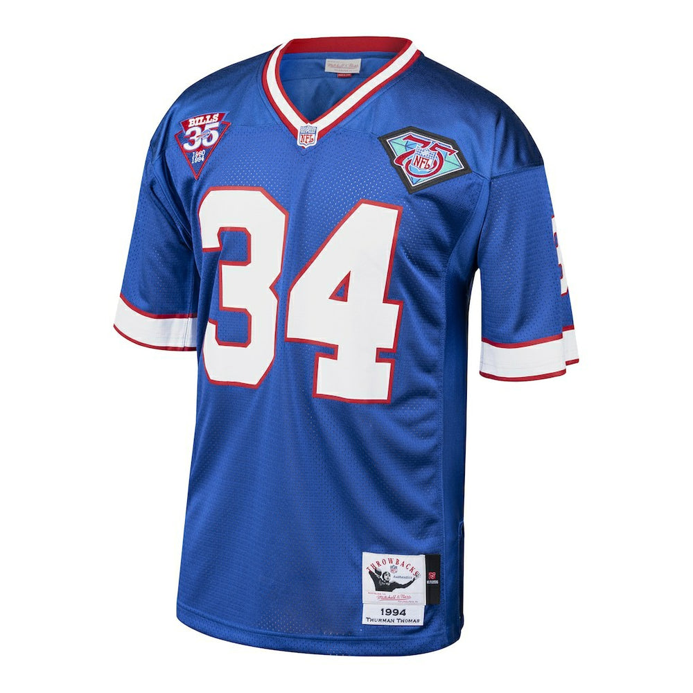 Thurman Thomas Buffalo Bills 1985 Authentic Throwback Retired Player Jersey - Royal discount