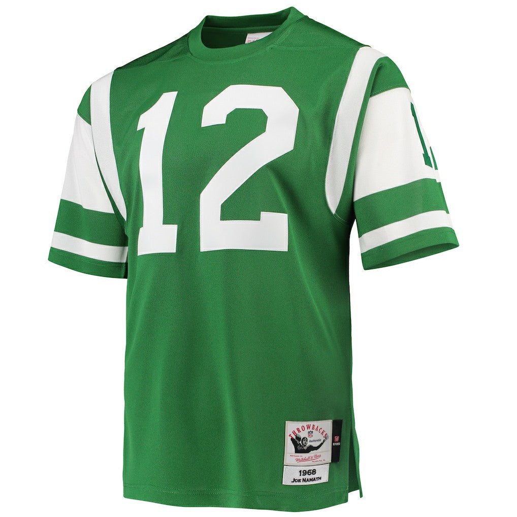 Joe Namath New York Jets 1968 Authentic Throwback Retired Player Jersey - Green on sale