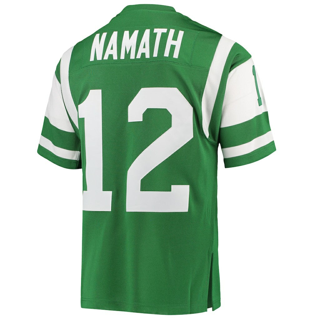 Joe Namath New York Jets 1968 Authentic Throwback Retired Player Jersey - Green on sale