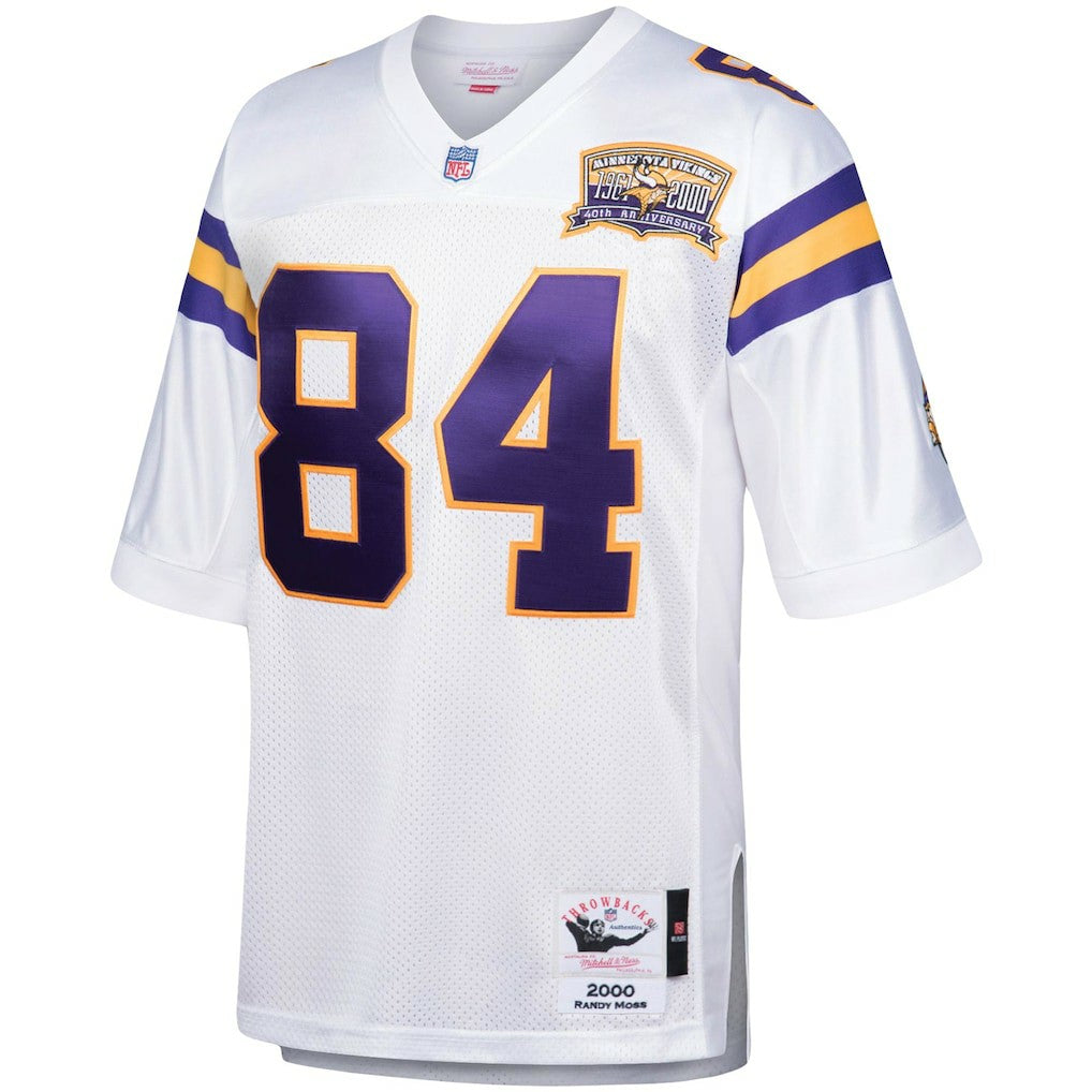 Randy Moss Minnesota Vikings 2000 Authentic Throwback Retired Player Jersey - White on sale