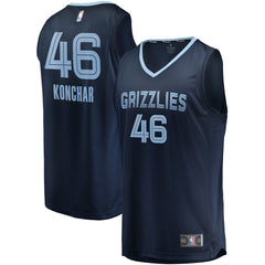 John Konchar Memphis Grizzlies Fast Break Replica Jersey Navy - Icon Edition