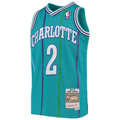 Larry Johnson Charlotte Hornets Youth 1992/93 Hardwood Classics Swingman Jersey - Teal