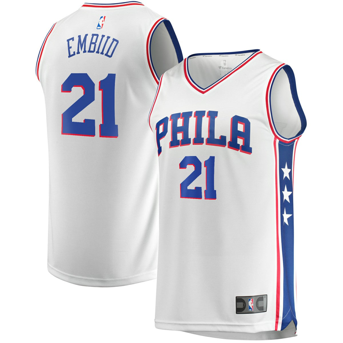 Joel Embiid Philadelphia 76ers Replica Jersey - Association Edition - White