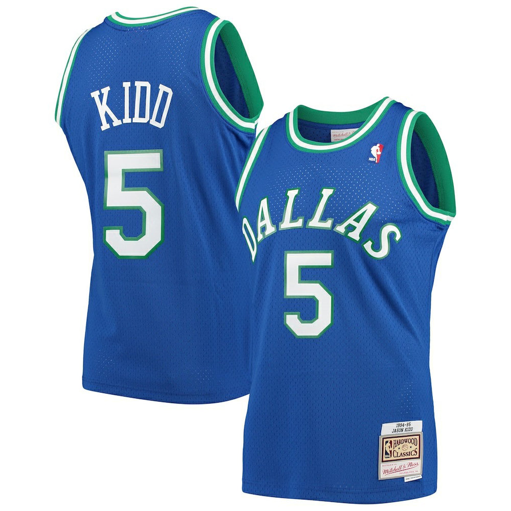 Jason Kidd Dallas Mavericks 1994/95 Hardwood Classics Swingman Jersey sale - Blue