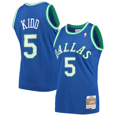 Jason Kidd Dallas Mavericks 1994/95 Hardwood Classics Swingman Jersey sale - Blue