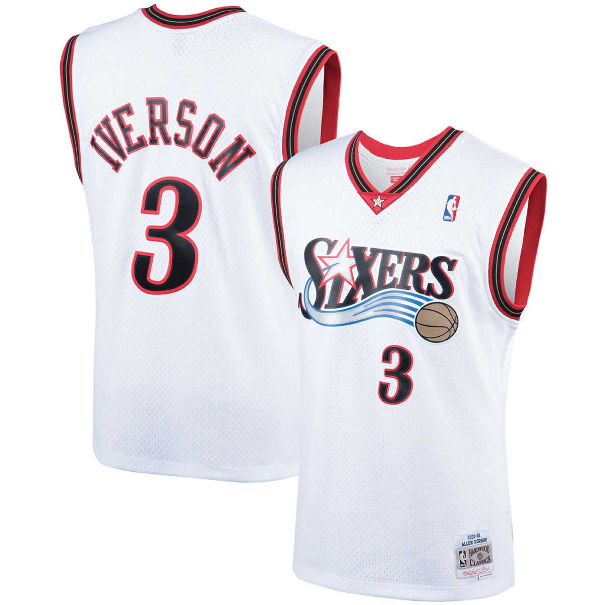 Allen Iverson Philadelphia 76ers Hardwood Classics Swingman Jersey - White
