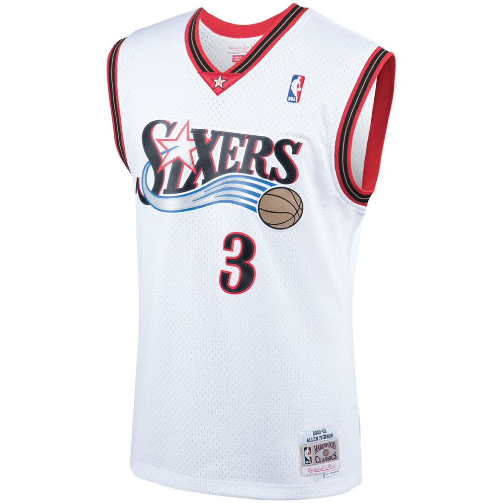 Allen Iverson Philadelphia 76ers Hardwood Classics Swingman Jersey - White