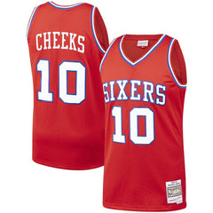 Maurice Cheeks Philadelphia 76ers Hardwood Classics Swingman Jersey - Red