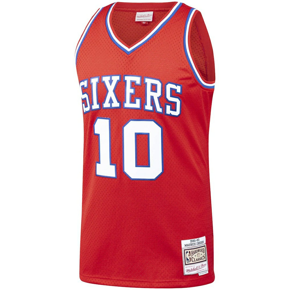 Maurice Cheeks Philadelphia 76ers Hardwood Classics Swingman Jersey - Red