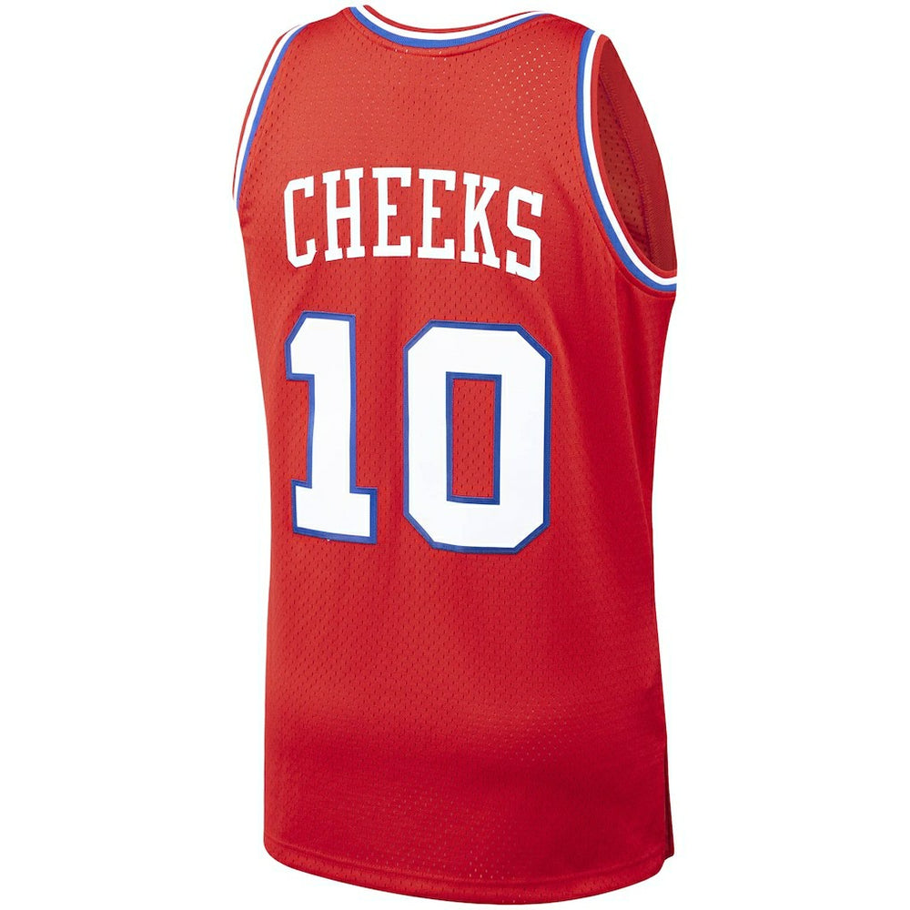Maurice Cheeks Philadelphia 76ers Hardwood Classics Swingman Jersey - Red