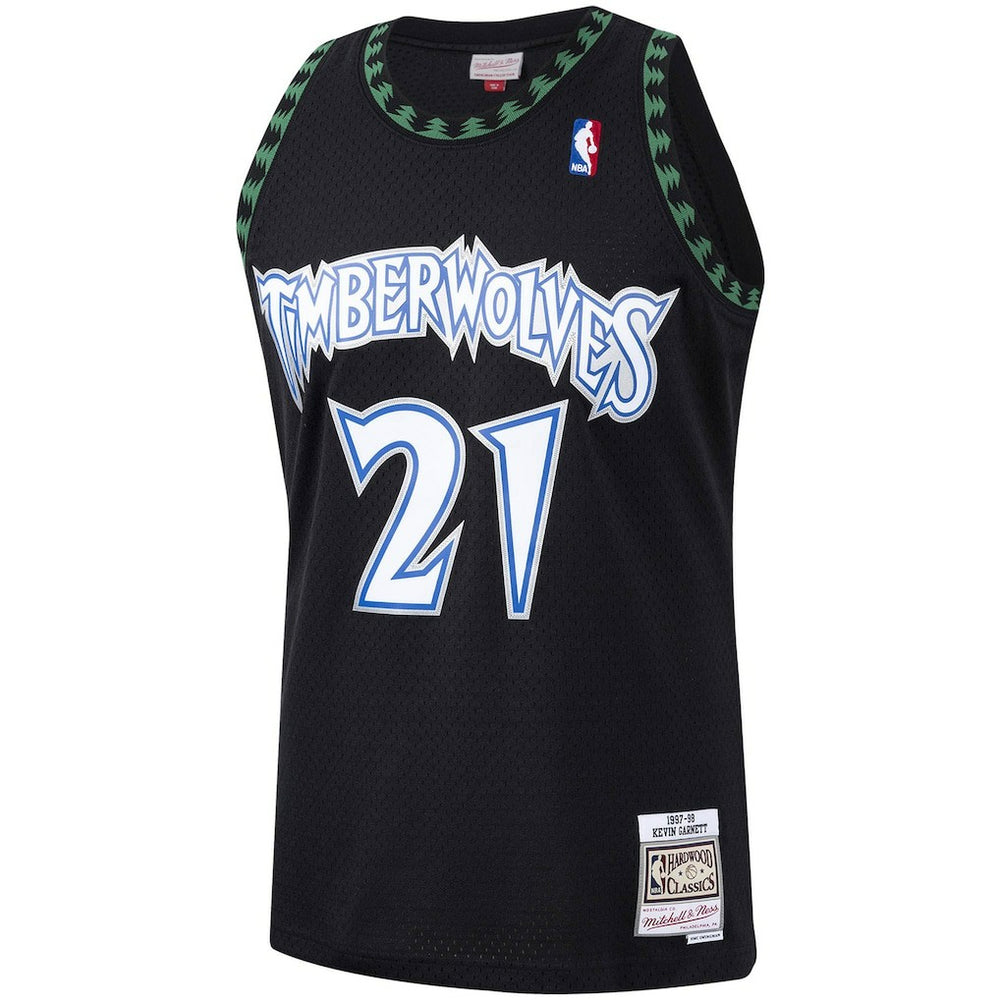 Kevin Garnett Minnesota Timberwolves Hardwood Classics Swingman Jersey - Black