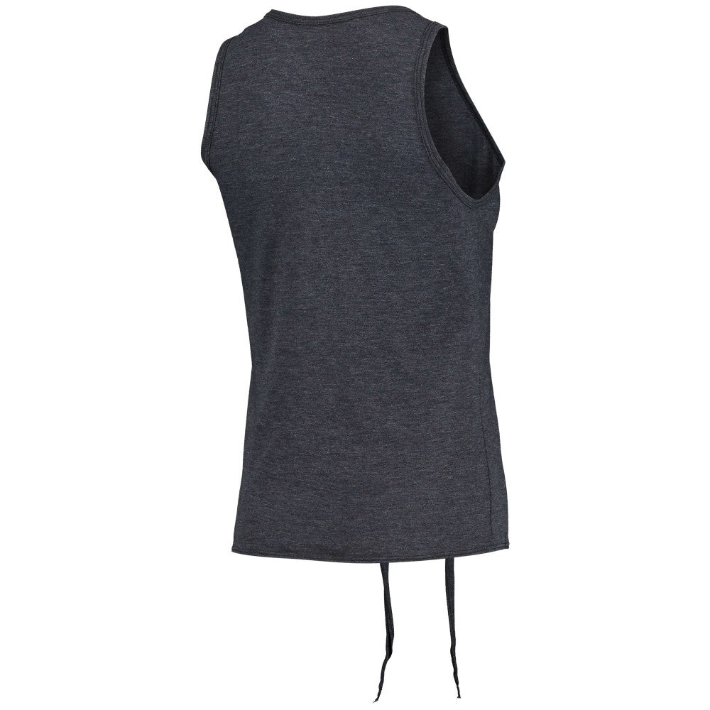 Houston Astros Majestic Threads Women's Scoop Neck Racerback Side Tie Tri-Blend Tank Top Navy