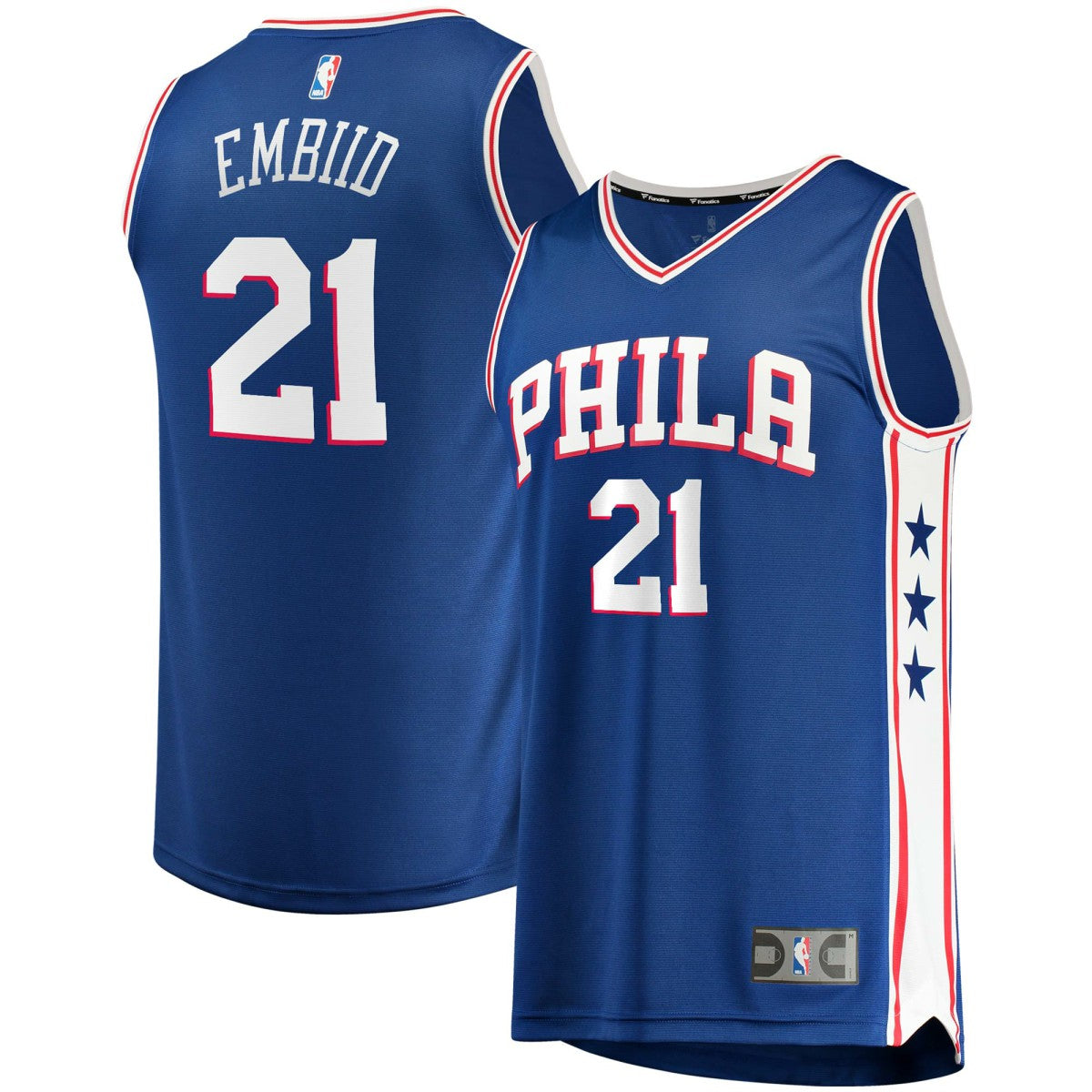 Joel Embiid Philadelphia 76ers Fast Break Replica Player Jersey - Icon Edition - Royal